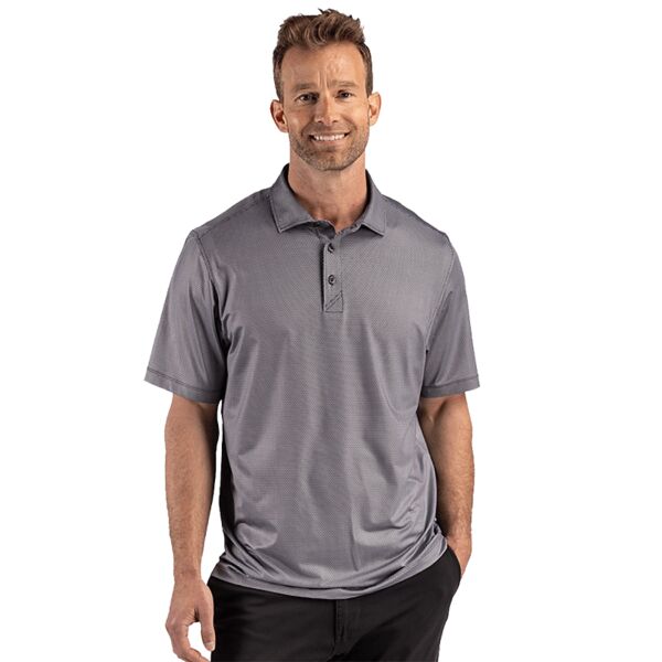 Cutter & Buck Pike Recycled Lattice Print Mens Polo Thumbnail