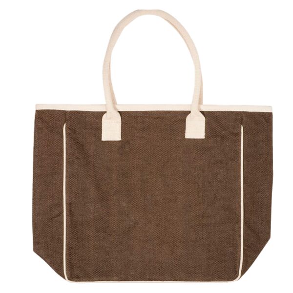 Seville Jute & Canvas Tote Bag Thumbnail