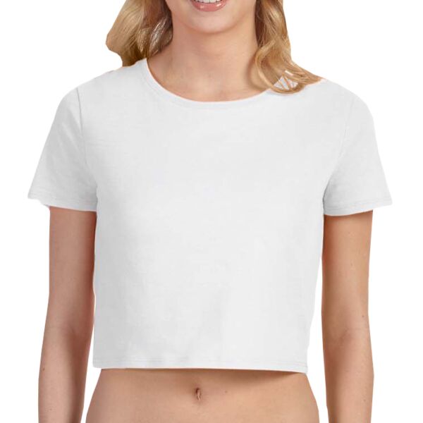 Ladies' Poly-Cotton Crop T-Shirt Thumbnail
