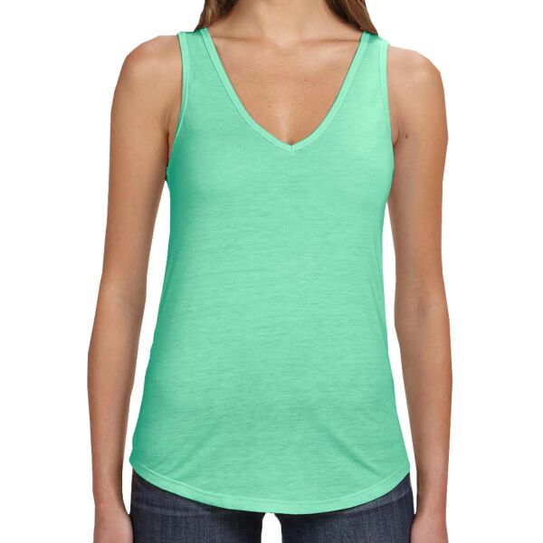 Ladies' Flowy V-Neck Tank Thumbnail