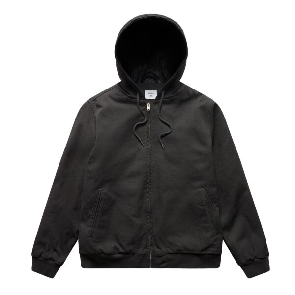 CANVAS BOMBER HOOD JACKET Thumbnail