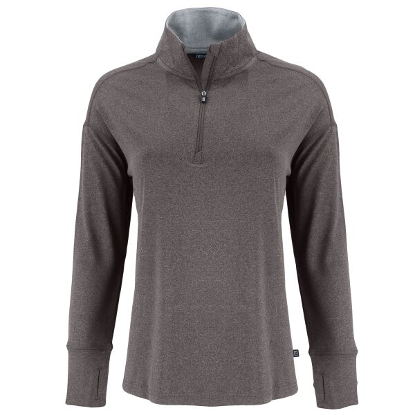 Cutter & Buck Forge Recycled Four-Way Stretch Womens Quarter Zip Pullover Thumbnail