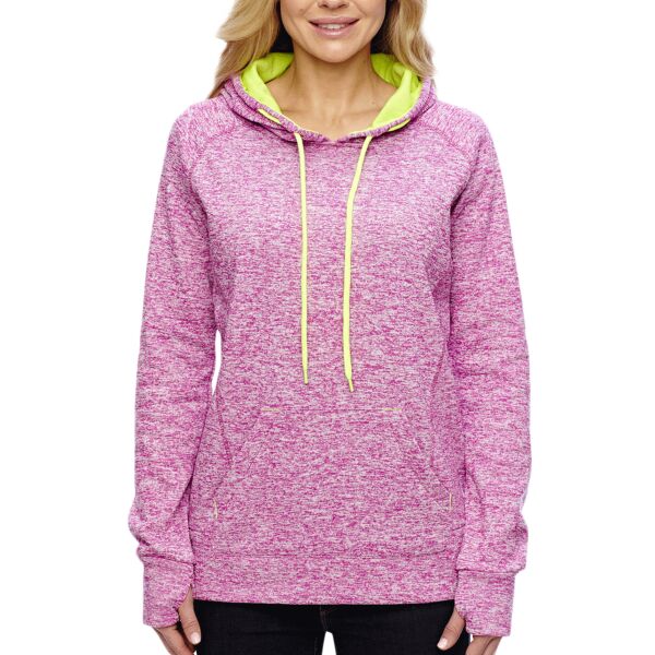 Ladies' Cosmic Contrast Fleece Hooded Sweatshirt Thumbnail