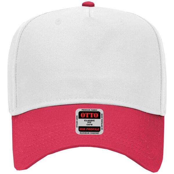 OTTO CAP 5 Panel Mid Profile Baseball Cap Thumbnail