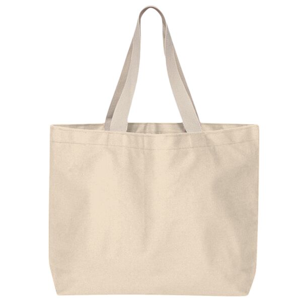 USA Made Cotton Canvas Jumbo Tote Bag Thumbnail