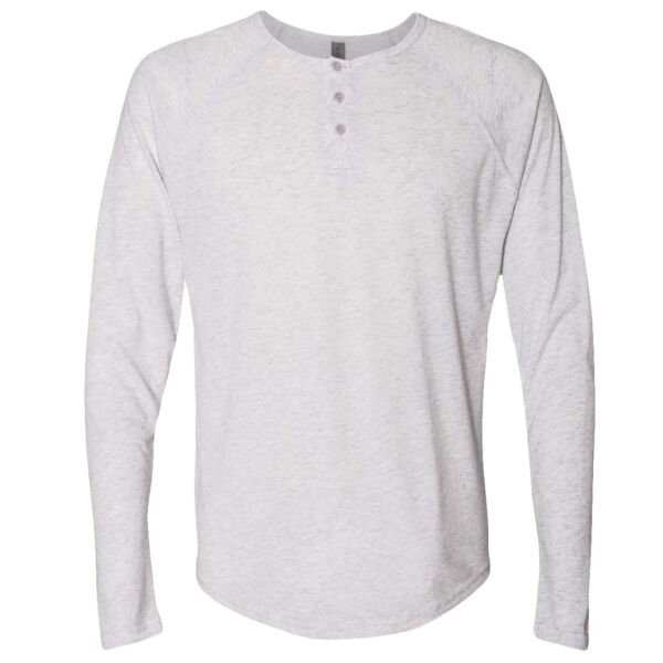 Men's Triblend Henley T-Shirt Thumbnail