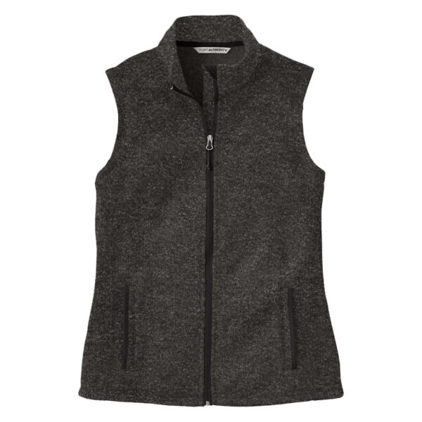 Port Authority Ladies Sweater Fleece Vest Thumbnail